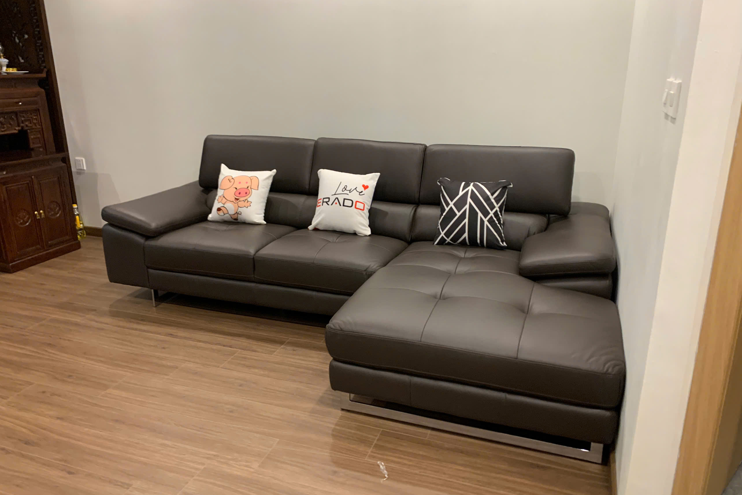 ERADO BÀN GIAO THÀNH CÔNG BỘ SOFA GÓC CHO GIA ĐÌNH ANH QUÂN Ở NGUYỄN THỊ ĐỊNH